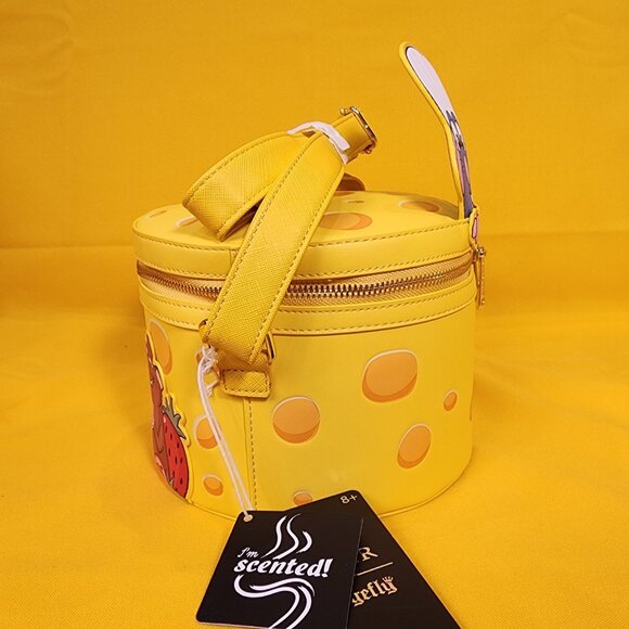 Loungefly Disney Pixar Ratatouille Remy Cheese Strawberry Scented Crossbody Bag - Picture 3 of 14